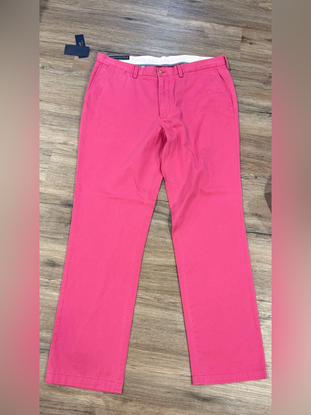 NWT Polo Ralph Lauren Classic Fit Chino Pants Pink Men’s 38x34 Cotton MSRP $90